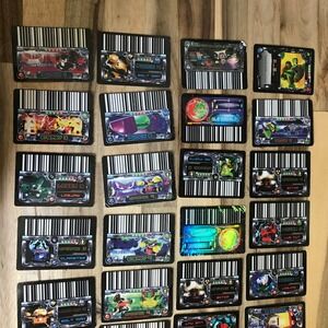 Rumble Robots Invasion Power Cards Lot Trendmasters Vintage 2000s Barcode